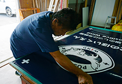 看板制作と設置